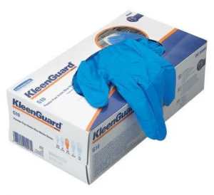 Blue Kimberly Clark G10 Powder free Nitrile Gloves