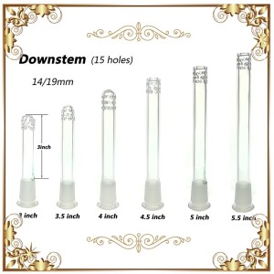Glass bongs accessores for Downstem with 15 holes--DS003