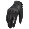 Men’s Breathable Black Motorcycle Riding Gloves(042)
