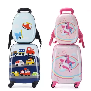 18 Inch Hand Carry Suit Case 2 Pieces School Kids Travel Luggage Set for Kids