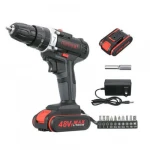 Topshak TS-ED1 Cordless Electric Impact Drill Rechargeable Drill Screwdriver W/ 1 or 2 Li-ion Battery - One Battery
