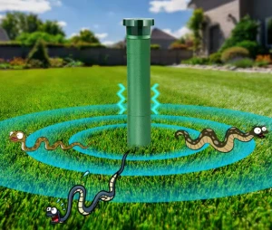 In-time Delivery Outside Garden Waterproof Ultrasonic Smart Repel Serpent Rat Most Powerful Vibration Anti Mole Snake R