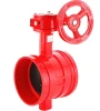 Grooved butterfly valve