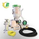 Portable movable bucket sandblasting machine hand push sand blasting tank