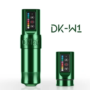 DK-W1 Green Wireless Tattoo Machine Gun