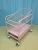 Import luxury hospital baby trolley/new born baby trolley with height adjustable and wheel/baby crib with wheels from China