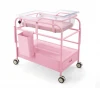 luxury hospital baby trolley/new born baby trolley with height adjustable and wheel/baby crib with wheels
