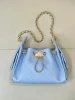 Wholesale luxury Branded Bags Grain Leather Diamond Quilted Chain Bucket Bag
