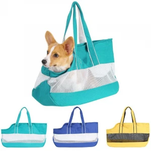 Portable fashion canvas bag for cats and dogs