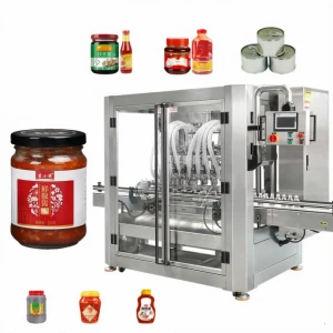 Automatic Chili Sauce Filling Machine Tomato-Beef Salad Sauce Filling Machine Customized Seasoning Paste Filling Line