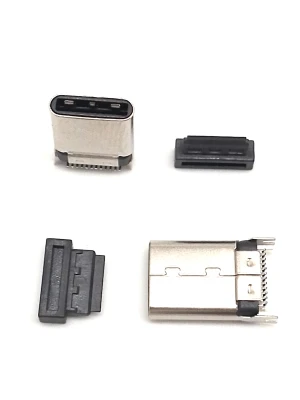 type-c 24P stand-up male harpoon pin USB-C connector