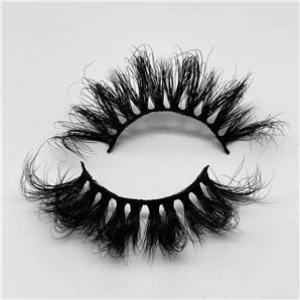 25mm mink lashes factory wholesale handmade D curl fluffy 3D volume false eyelashes