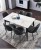 Import Memeratta Italy style simple restaurant wooden dining table,with qualified marble top S-755 from China