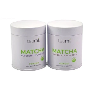 Hot Sale Food Grade Round Tea Powder Metal Cans Tea Packaging Airtight Tin Boxes Customized Empty Tea Contain