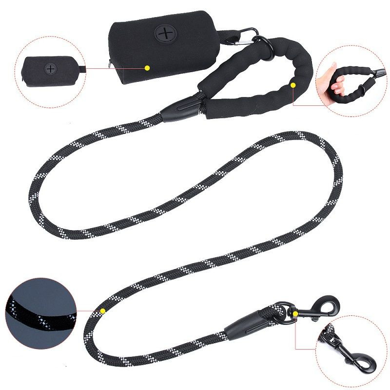 Dogs Chain With Rope Buy Nylon Round Rope Reflective Dog Chain Single Traction Rope Leash ...