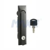 Swing Handle Locks In Zinc Alloy, Lock Head Out Plate Extra-thin, 50 Key Combination, Black Powder Coating.