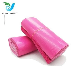 100% Eco-Friendly Biodegradable Pink In Stock Full Sizes Postage Express Poly Flyer Plastic Custom Printed Courier Mailing Bags