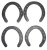 Import 100% factory product steel horseshoes from China