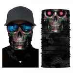 100% polyester sublimation skull multifunctional seamless tubular tube face bandana neck gaiter custom bandana