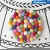 Import 10*10cm Cup Round square Coaster Handmade Heat Resistant Mat Trivet Table Wool Felt Ball Coasters from China