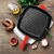 Import 10.6 Inch Nonstick Square Cast Iron Skillet Grilling Pan, Enameled Cast Iron Skillet Steak Pan with Side Drip Spout from China