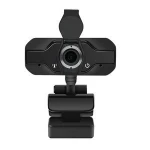1080P HD USB Webcam Streaming Computer Web Camera for Mac PC Laptop Desktop Video Calling with Lens Cover 1.5 Cable