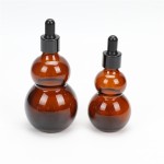 10ml-100ml glass bottle with amber essential oil dropper