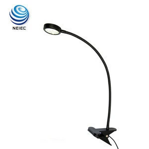 110V-220V ABS and PC 3X1W mini LED table lamps with flexible clip