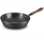 Import 11.8 in carbon steel wok Chinese hand hammered cast iron cookware wooden handle wok pan nonstick cookware sets Woks from China