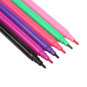 12 colored factory manufactured cheap wholesale quality art washable water color marker pen set