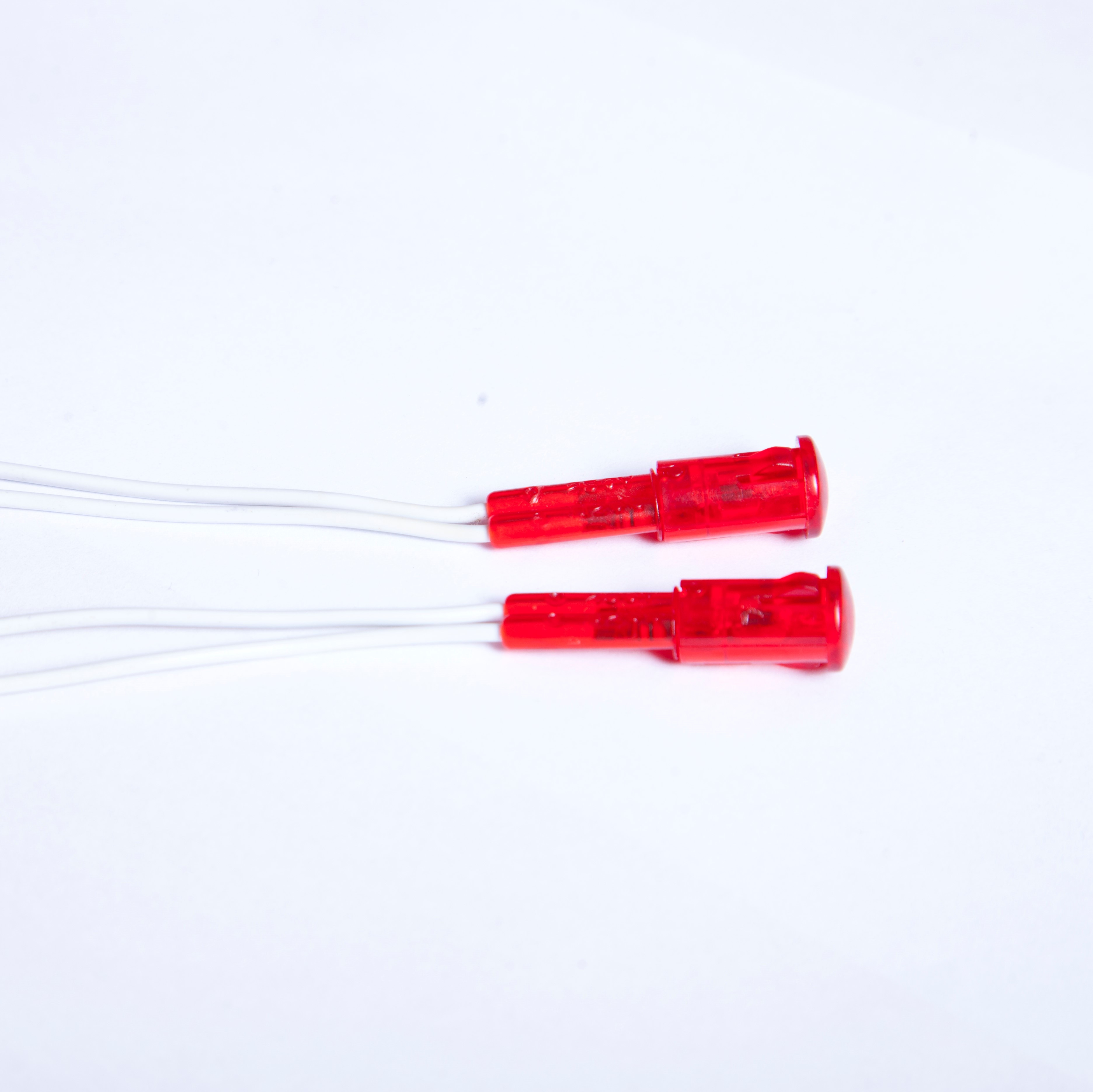 12 mm  red color Crimped resistor PVC cable Neon indicator lamps