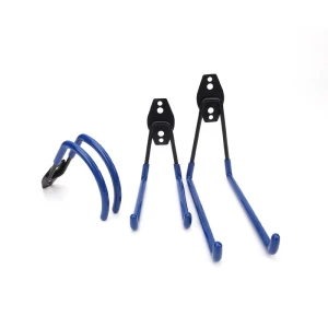 12 pack blue utility heavy duty wall mount bicycle garage hanger hook storage system