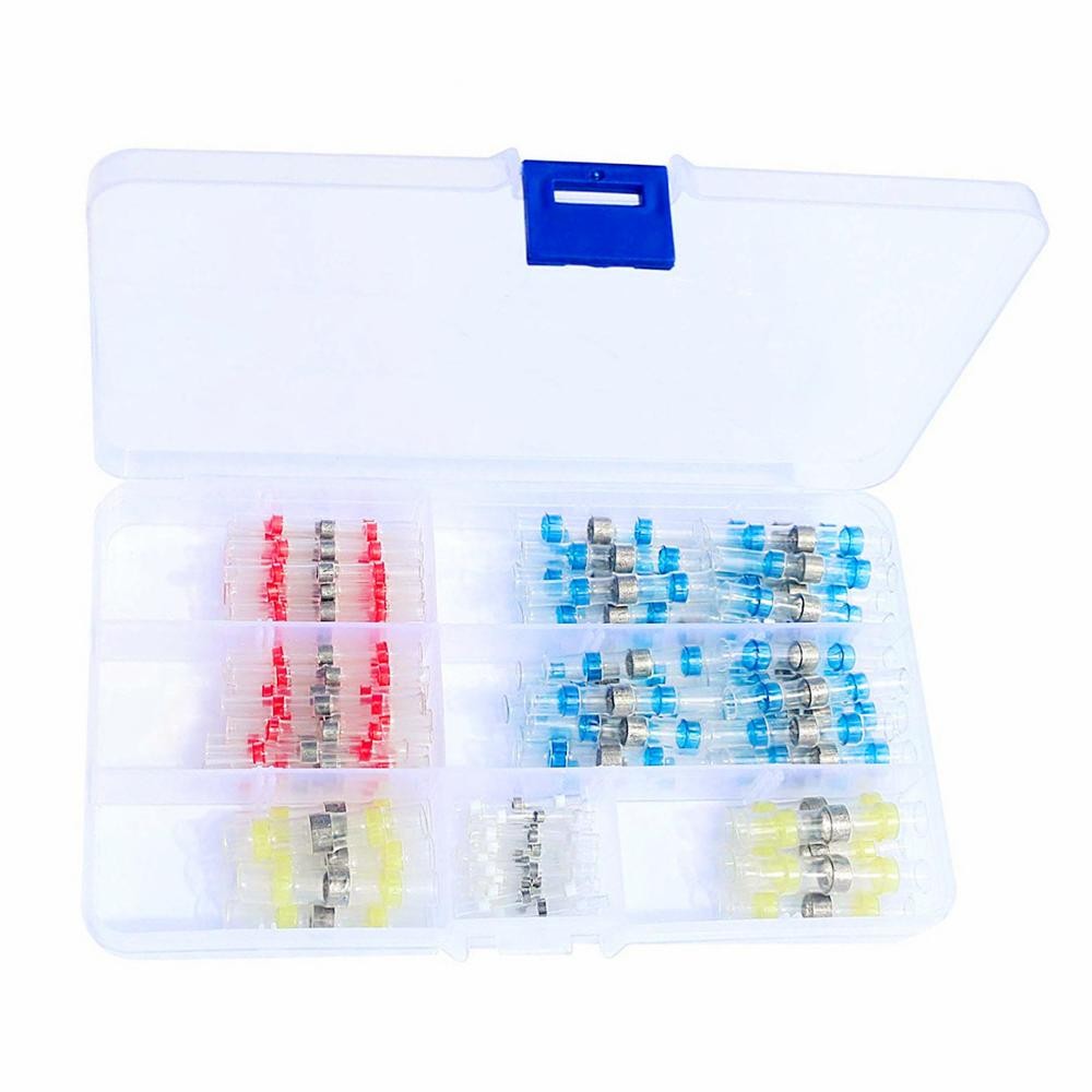 120pcs/box Waterproof Solder Seal Wire Connector, Heat Shrink Butt Connectors, cable terminal