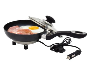 12V/24v  Kitchenware Non-stick electric  Frying Pan, Aluminum Ceramic Coating Egg Fry Pan
