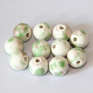 13mm Round Chinese glaze Porcelain Beads Ceramic Beads for Jewellery Making