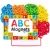 Import 142 Magnetic Letters for Fridge, Dry Erase Magnetic Board with 40+ Learn Premium ABC Magnets for Kids Gift Set from China