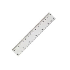 15cm transparent ruler plastic straight ruler