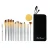 Import 15pcs oil painting nylon hair artist paint brush set with black case palette knife and sponge from China