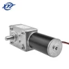 1.6-70kg.cm high torque 12v 24v mini low rpm brush dc electric worm gear motor for robot price dc worm geared motor