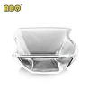 19YRS Glass Provider Home daily river/wave shaped transparent glass small fruit candy snack dessert bowl