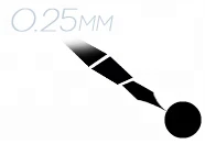 1R 0.25mm Eyebrow Tattoo Cartridge Rotary Needles Permanent Makeup Nano Needle