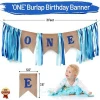 1st Birthday suit boy party accessories Baby 1st Birthday Balloon suit banner on