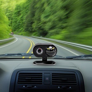 2 in 1 Car Compass Thermometer Dashboard Auto Accessories