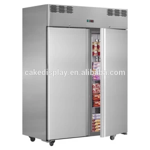 2 Years Warranty -22 Degree Fan Cooling AISI 304 Upright Commercial Freezer With CE &amp; IEC