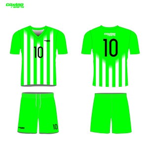 20-21 Wholesale 100% Polyester Men&#39;s Football team football uniform Club Soccer Jersey set