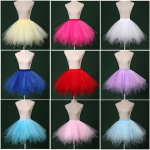 20 Colors-Wholesale Short Tulle Colorful Skirt For Women Dress Bridal Tulle Petticoats Ballet Dance Tutu Skirt