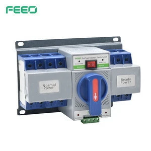 2016 New 220V 400V AC 63A 2P 3P 4P Single Phase ATS Dual Power Automatic Transfer Switch For Generator