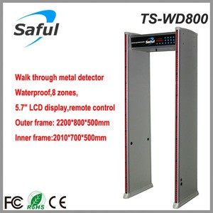 2016 Shenzhen Manufacture TS-WD800 walk through metal detector door machine public security