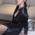 Import 2018 Brand Female Silk Long Sleeve Nightdress Sleep Wear Loose Sleepwear Night Shirt Skirts Nightwear from China