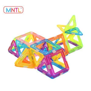 2018 China Factory Supply 100 Piece Magnetic Blocks Tiles Children Toys Set /Plastic Building Blocks Toys